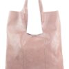 Veľká ružová shopper dámska kabelka s crossbody vo vnútri
