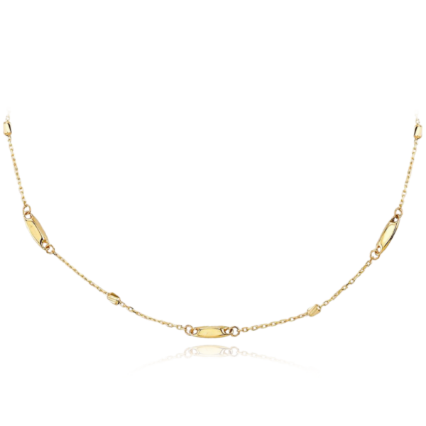 MINET Elegantný zlatý náhrdelník Au 585/1000 2