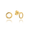 MINET Zlaté náušnice krúžky Au 585/1000 0