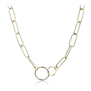 MINET Pozlátený strieborný náhrdelník v talianskom štýle
