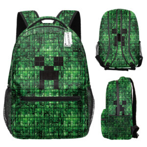 Detský / študentský batoh s potlačou celého obvodu motív Minecraft 1