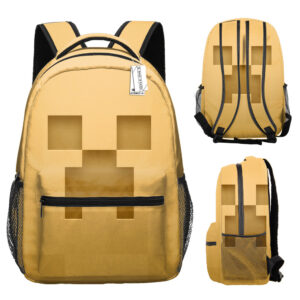 Detský / študentský batoh s potlačou celého obvodu motív Minecraft 2