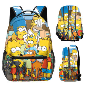 Detský / študentský batoh s potlačou celého obvodu motív Simpsonovi